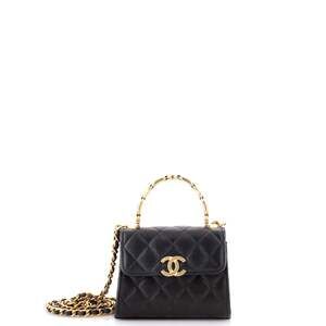 Chanel Coco Enamel Top Handle Flap Bag #220131C44B